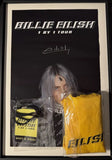 Billie Eilish Signed 1 By 1 Tour 2019 Poster W Lanyard, String Bag & Frame