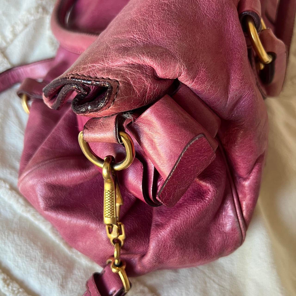 💖Gorgeous authentic pink Miu Miu Vitello Lux Bow bag💖