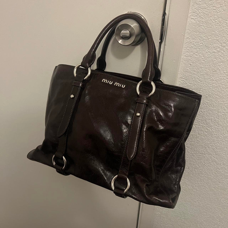 PreOwned dreamy Miu Miu leather bag