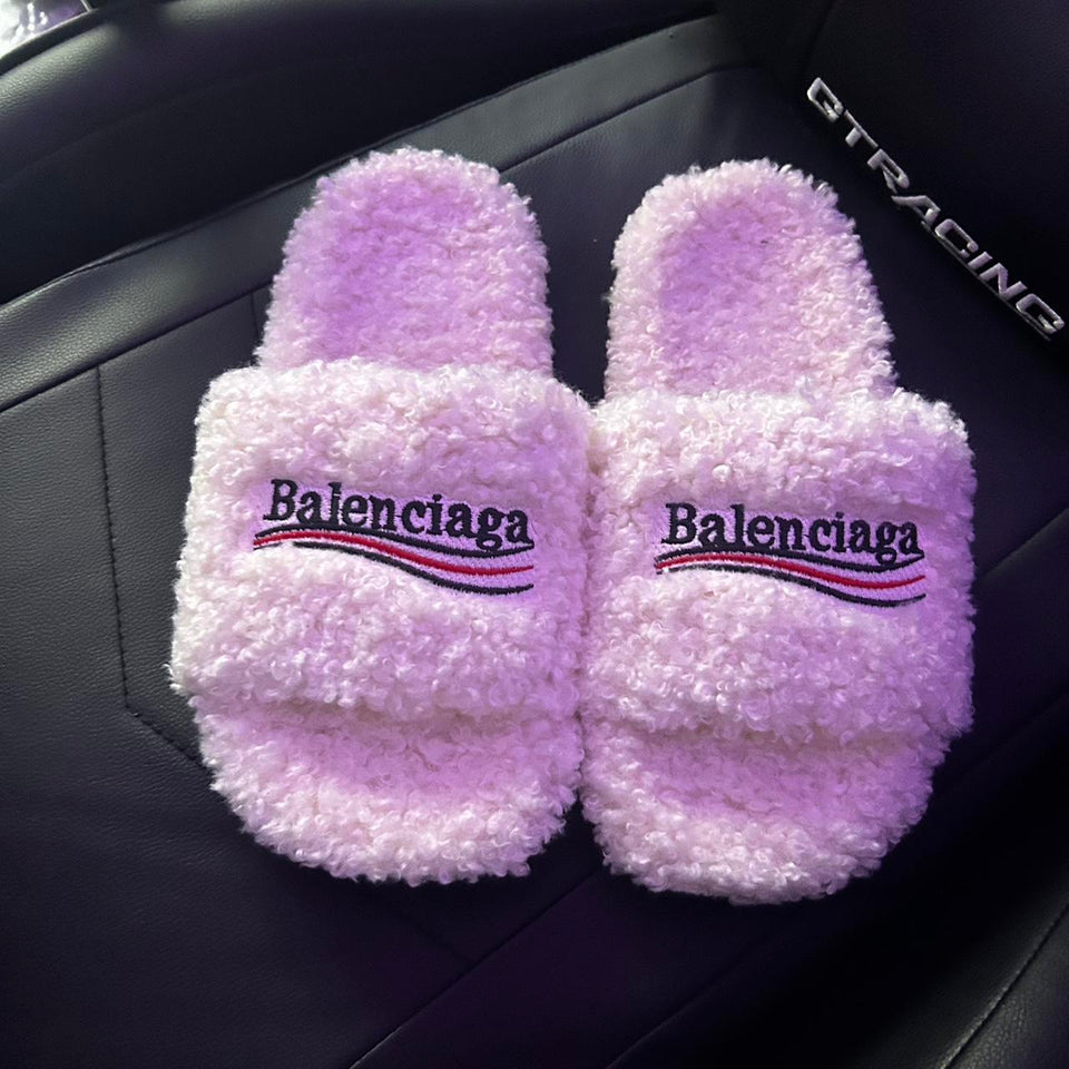 White Balenciaga Slides Brand new