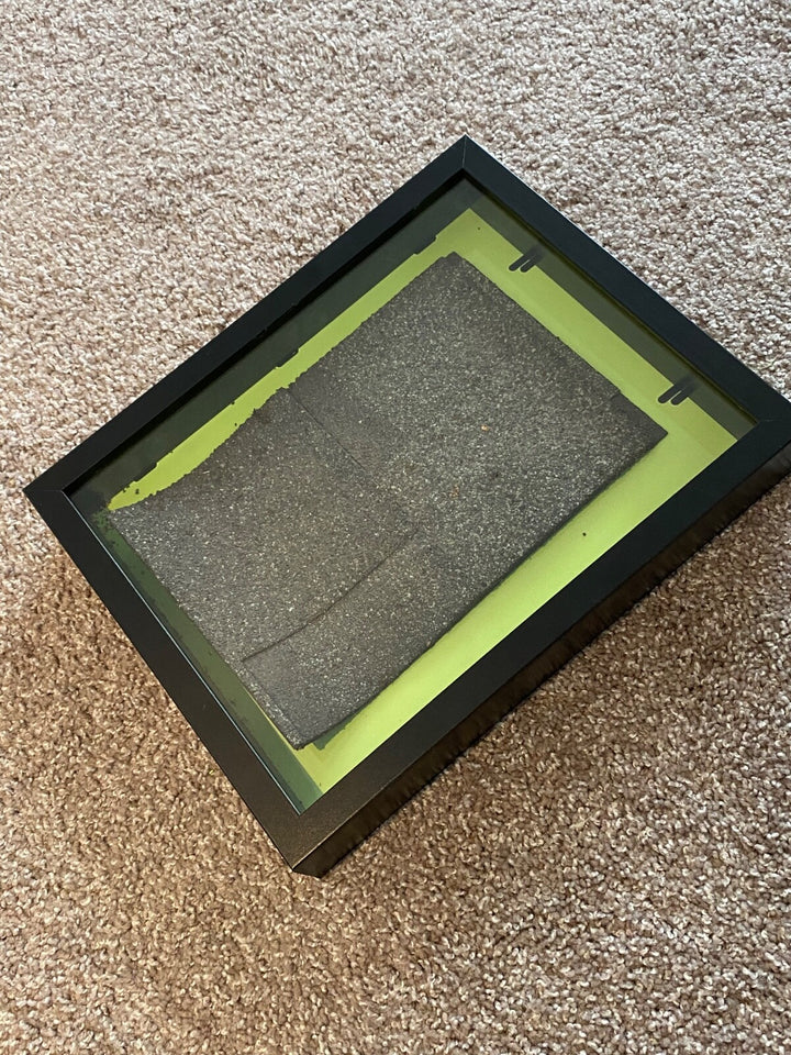 Billie Eilish Happier Than Ever MV Roof Tile w/CoA + Splatter Paint Art Cards