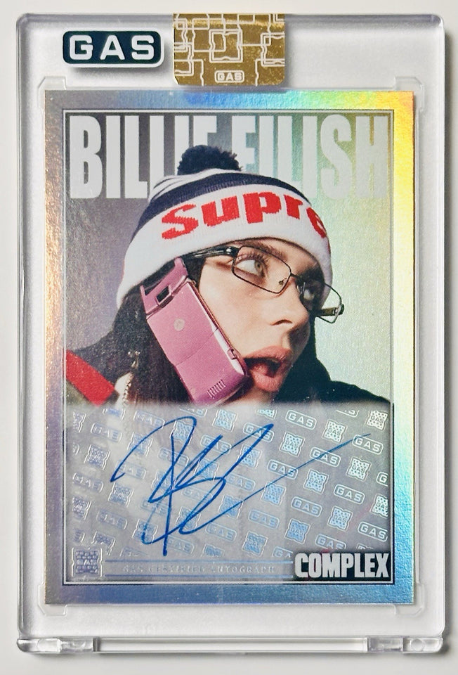 Billie Eilish x Complex Autographed Signed Rainbow Foil GAS Trading Card #'d /40