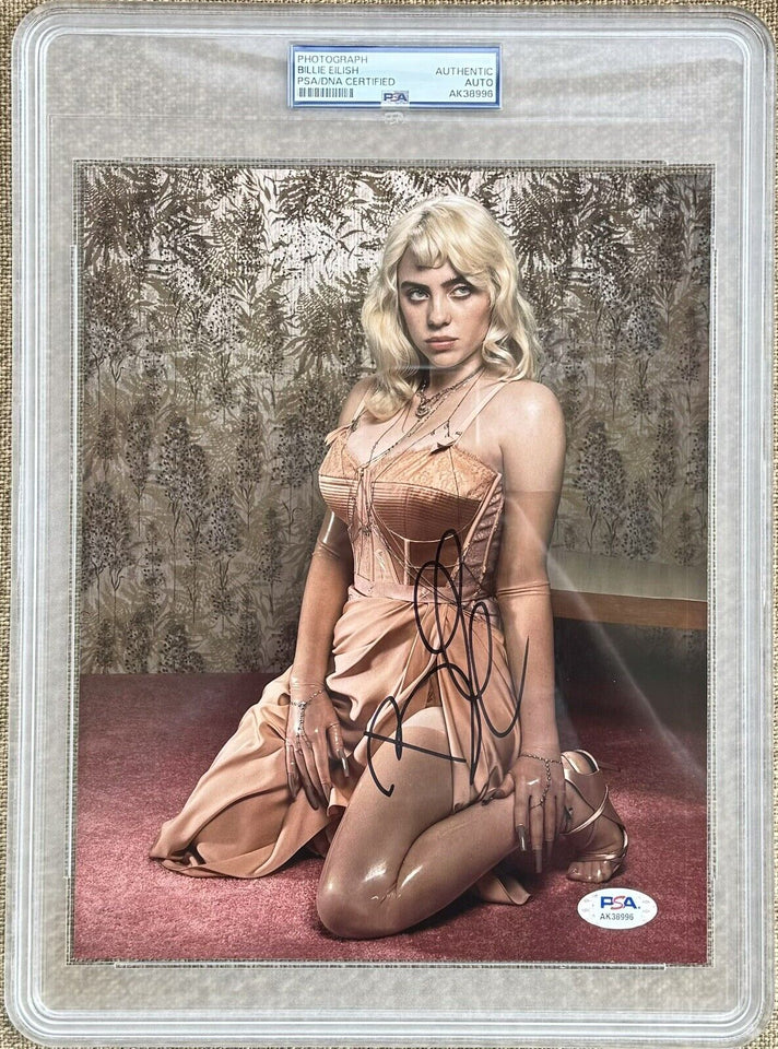Billie Eilish Signed Autographed Auto 8x10 Photo PSA/DNA Encapsulated Iconic