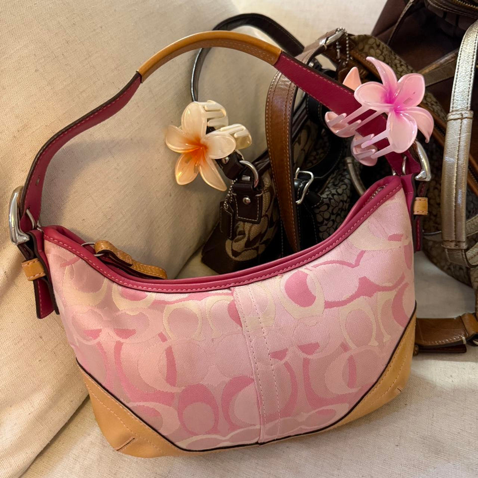 cutest authentic pink coach bag in very good condition