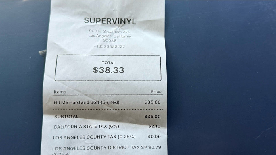 Billie Eilish HIT ME HARD AND SOFT -  RARE SIGNED COVER! BLACK LP VINYL