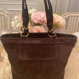 💖 Coach suede vintage brown bag 💖