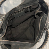 PreOwned balenciaga city bag BLACK/GREY