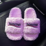 White Balenciaga Slides Brand new