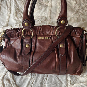 💖Authentic dark brown Miu Miu Vitello bag💖