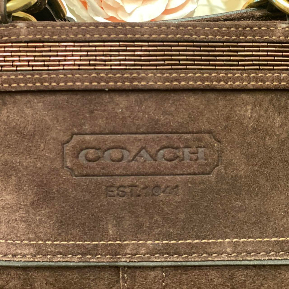 💖 Coach suede vintage brown bag 💖