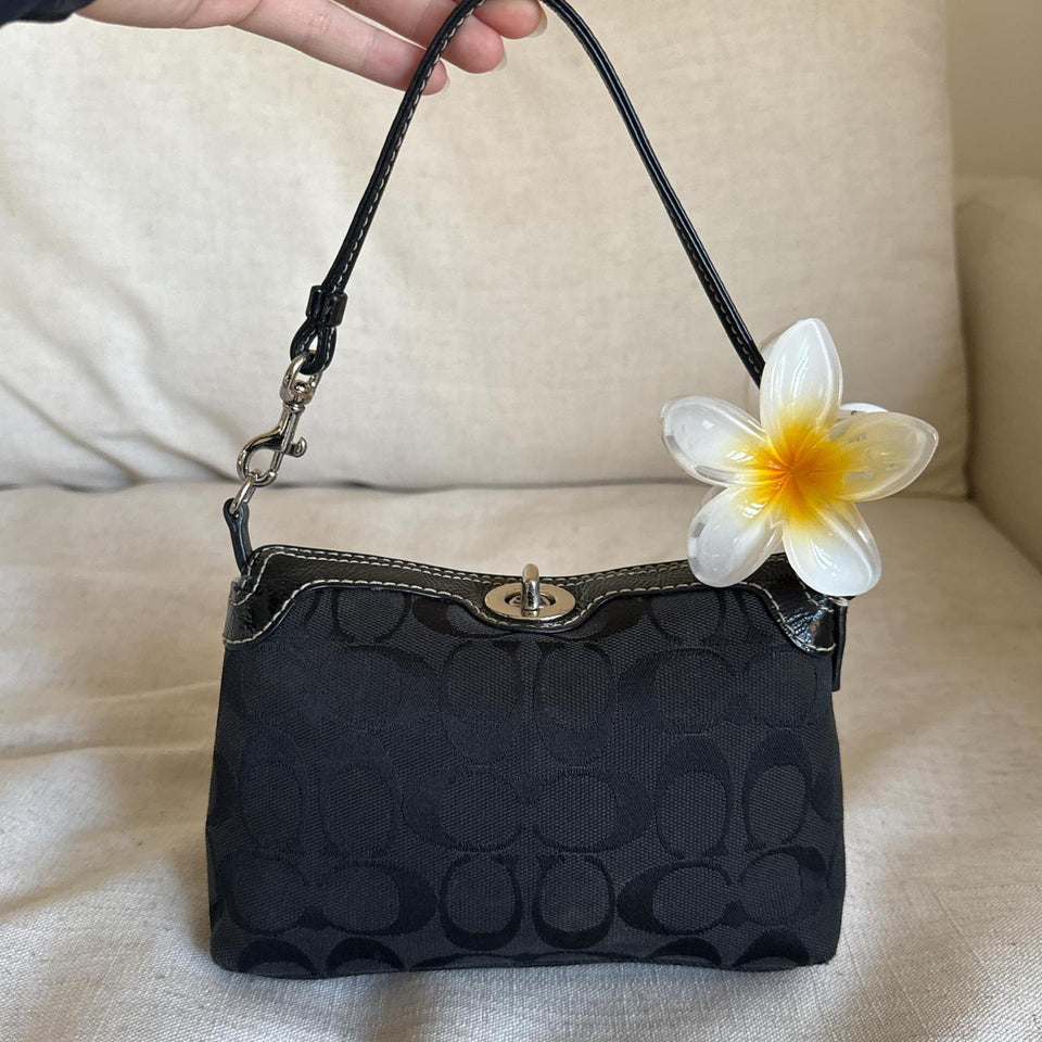 Cutest mini turn-lock coach bag in very good