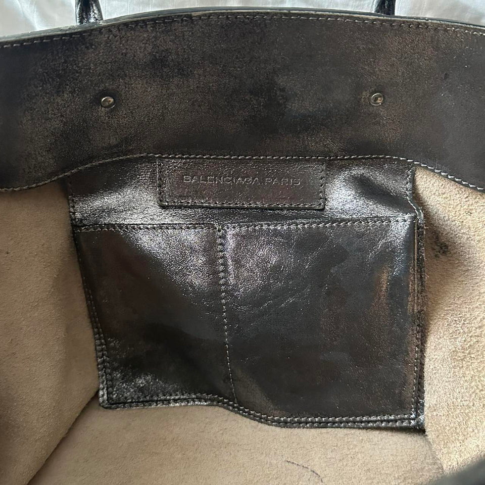 ✨ Authentic METALLIC BALENCIAGA PAPIER BAG Pre-owned ✨