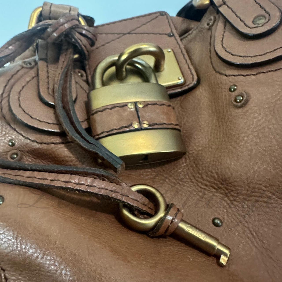 PreOwned Chloe Paddington Bag Caramel