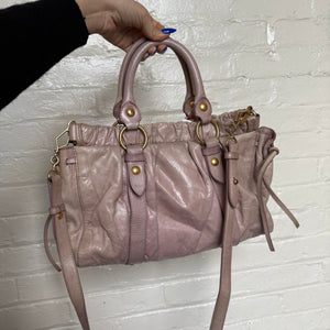 PreOwned Miu Miu Vitello leather two way bag