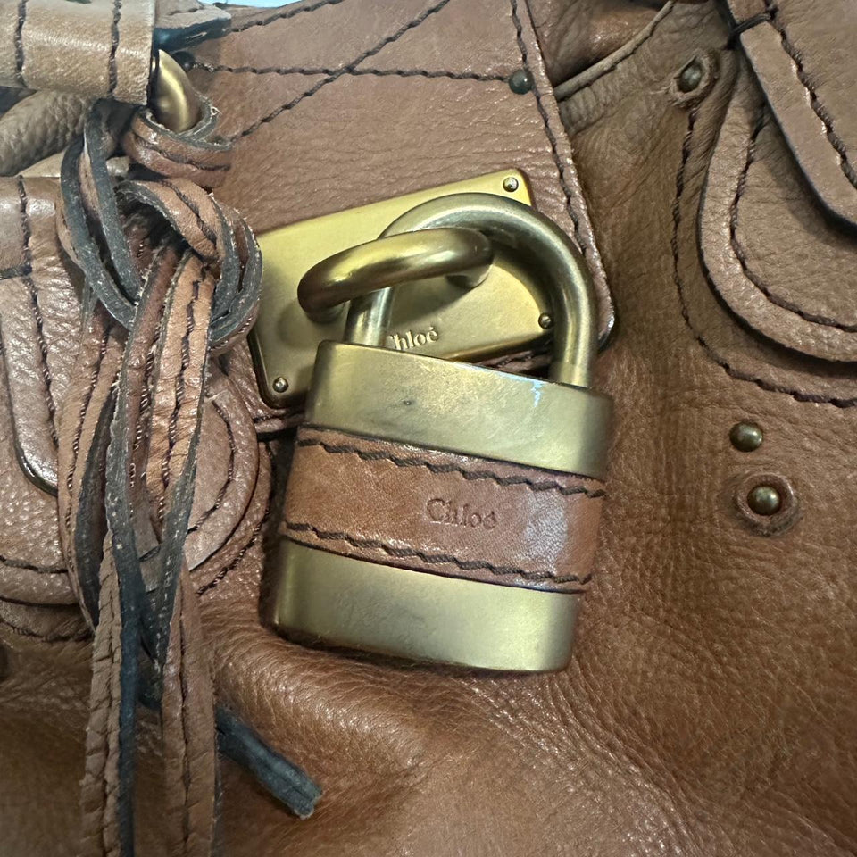PreOwned Chloe Paddington Bag Caramel